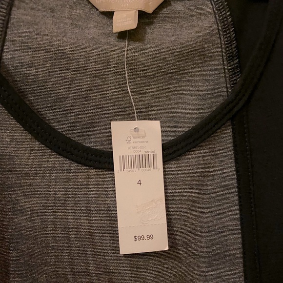 NWT Banana Republic Black and Grey Bodycon Dress - Picture 4 of 8